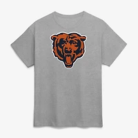 Men's Logo Athletic  Gray Chicago Bears Primary T-Shirt
