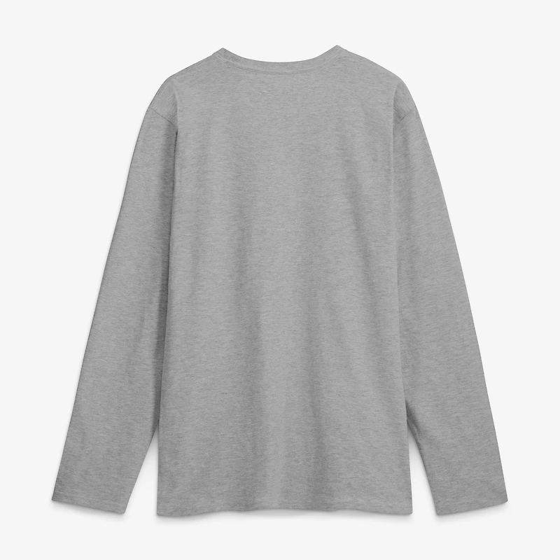 Men's Logo Athletic Heather Gray Chicago Bears Primary Long Sleeve T-Shirt