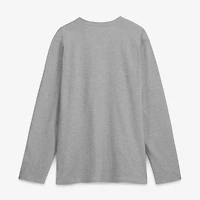 Men's Logo Athletic Heather Gray Chicago Bears Primary Long Sleeve T-Shirt