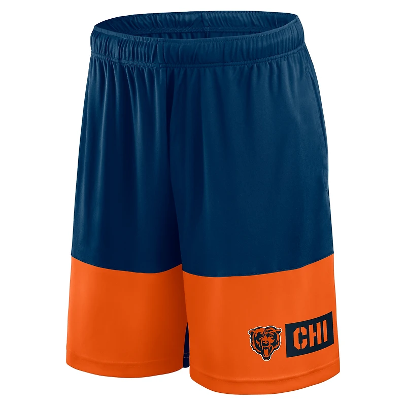 Men's Logo Athletic Navy Chicago Bears Best of the Shorts