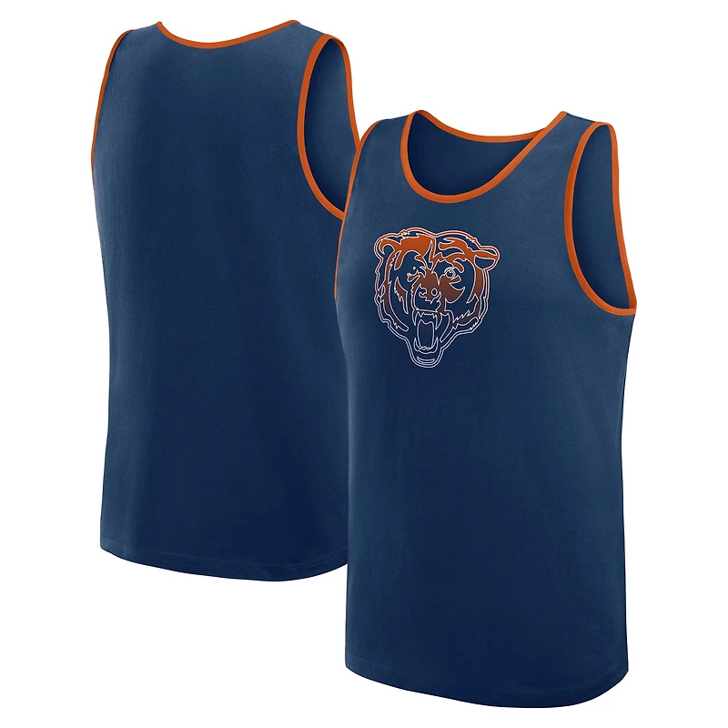 Men's Logo Athletic Navy Chicago Bears Unmatched Success Tank Top