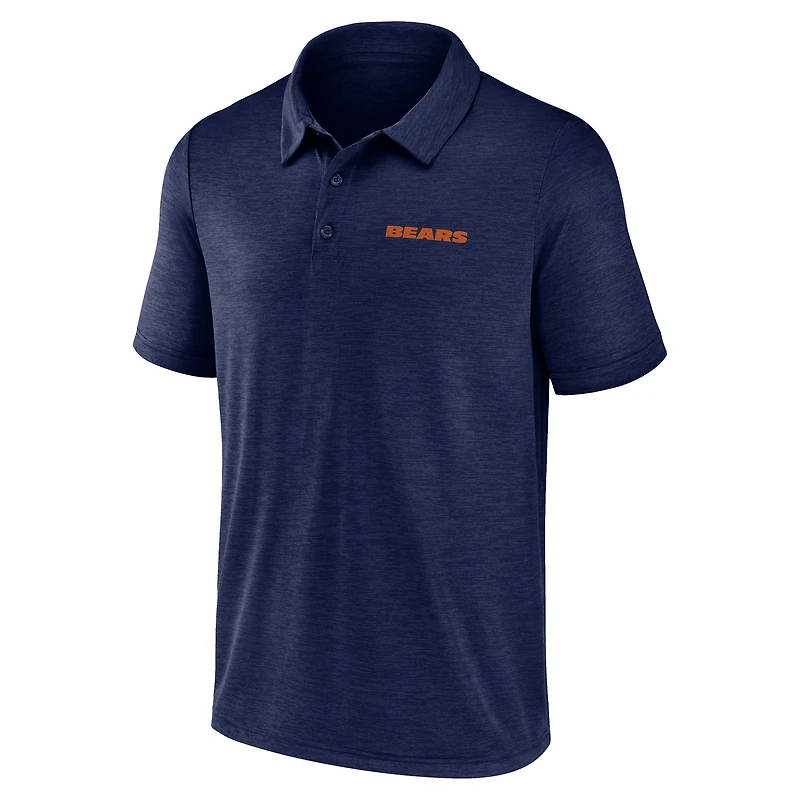 Men's Logo Athletic Navy Chicago Bears Unstoppable Polo
