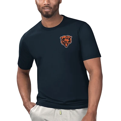 T-shirt Margaritaville Navy Chicago Bears License to Chill pour hommes