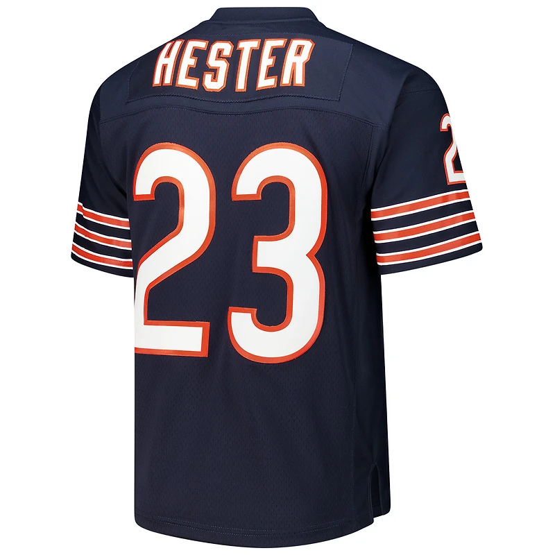 Maillot réplique Mitchell & Ness Devin Hester bleu marine des Chicago Bears pour homme