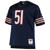 Maillot de réplique joueur retraité Mitchell & Ness Dick Butkus Navy Chicago Bears Big Tall 1966 pour hommes