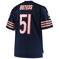 Maillot de réplique joueur retraité Mitchell & Ness Dick Butkus Navy Chicago Bears Big Tall 1966 pour hommes