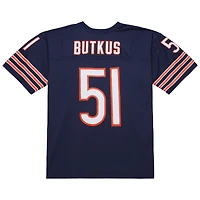 Maillot réplique Legacy Mitchell & Ness Dick Butkus bleu marine des Chicago Bears pour homme