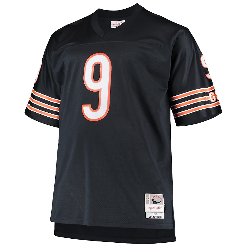 Maillot de réplique joueur retraité Mitchell & Ness Jim McMahon Navy Chicago Bears Big Tall 1985 pour hommes