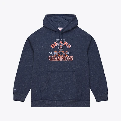 Men's Mitchell & Ness  Navy Chicago Bears 1985 Super Bowl Champions Winning Streak Hoodie