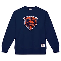 Men's Mitchell & Ness Navy Chicago Bears Basic Fleece Pullover Sweatshirt