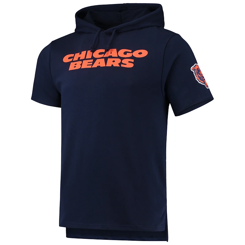 Men's Mitchell & Ness Navy Chicago Bears Game Day Hoodie T-Shirt