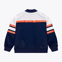 Men's Mitchell & Ness  Navy Chicago Bears Head Coach Lightweight Full-Snap Satin Jacket