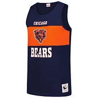 Men's Mitchell & Ness Navy Chicago Bears Retro Colorblock Tank Top