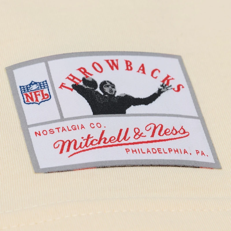 T-shirt Mitchell & Ness Walter Payton crème Chicago Bears Sandman avec nom et numéro pour homme