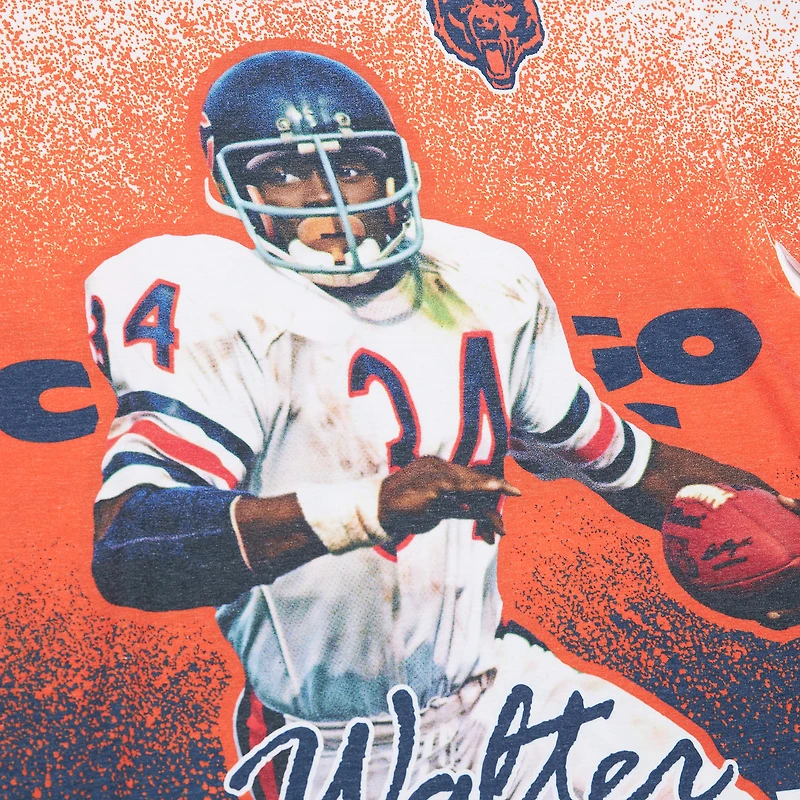Men's Mitchell & Ness Walter Payton Gray Chicago Bears Burst Retired Player T-Shirt