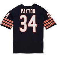 Maillot de joueur retraité authentique Throwback 1983 Mitchell & Ness Walter Payton Navy Chicago Bears pour hommes