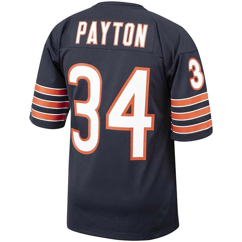 Maillot de joueur retraité authentique Throwback des Chicago Bears Mitchell & Ness Walter Payton bleu marine pour hommes