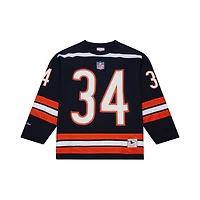 Maillot de hockey Mitchell & Ness Walter Payton bleu marine pour homme des Chicago Bears
