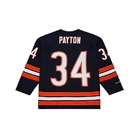 Maillot de hockey Mitchell & Ness Walter Payton bleu marine pour homme des Chicago Bears
