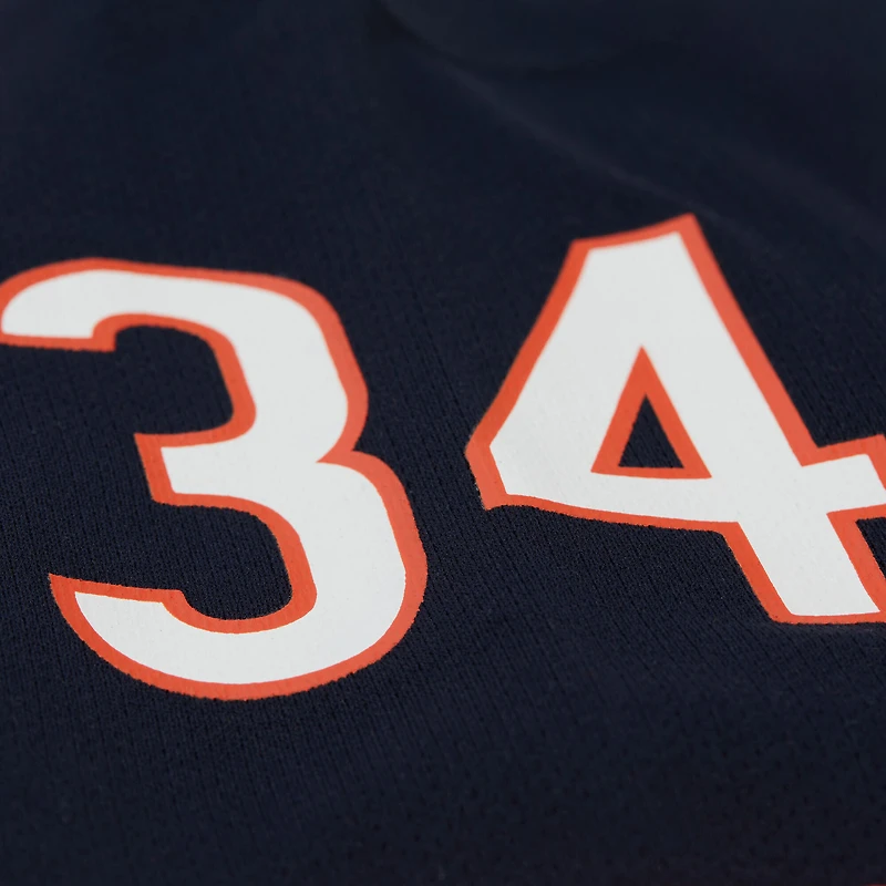 Maillot de hockey Mitchell & Ness Walter Payton bleu marine pour homme des Chicago Bears