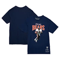 T-shirt Mitchell & Ness Walter Payton pour homme, joueur retraité des Chicago Bears, bleu marine
