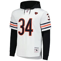 Sweat à capuche blanc pour homme Mitchell & Ness Walter Payton Chicago Bears avec nom et numéro de joueur Legacy Jersey