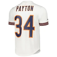Men's Mitchell & Ness Walter Payton White Chicago Bears Retired Player Name Number Mesh Top