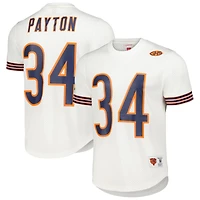 Men's Mitchell & Ness Walter Payton White Chicago Bears Retired Player Name Number Mesh Top