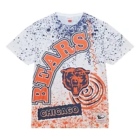 T-shirt sublimé blanc Chicago Bears Team Burst de Mitchell & Ness pour hommes