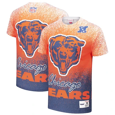 Men's Mitchell & Ness  White Chicago Bears Team Burst Vintage Logo T-Shirt