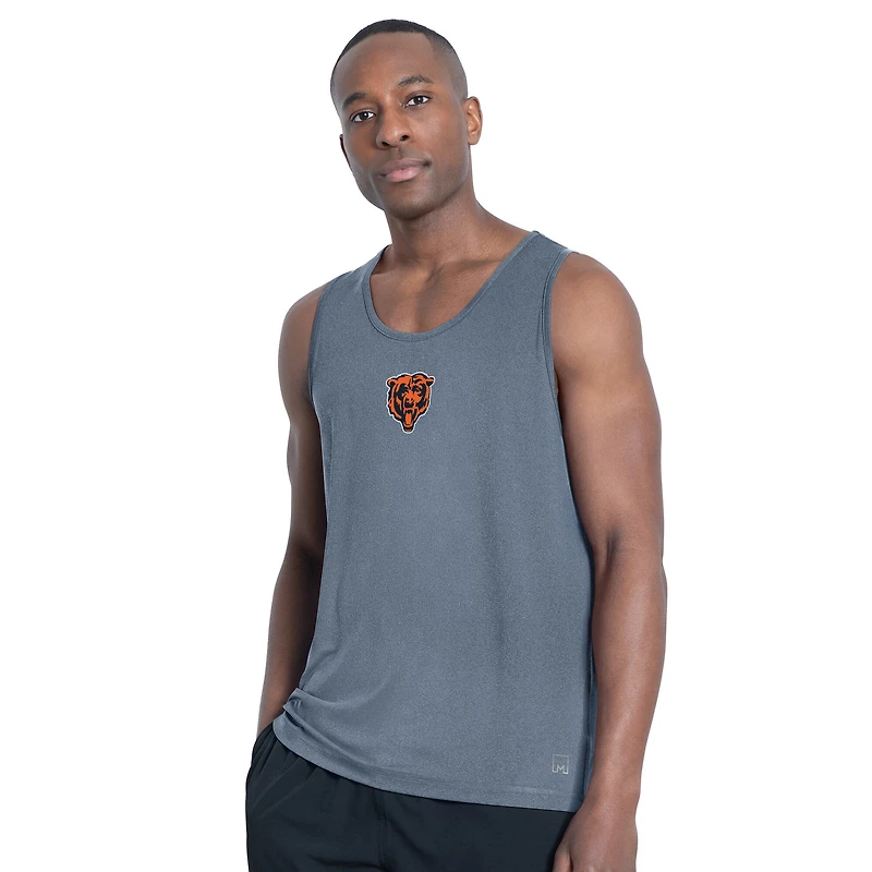 Men's MSX by Michael Strahan Navy Chicago Bears Energy Scoop Neck Tank Top