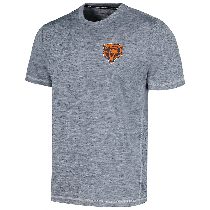 Men's MSX by Michael Strahan Navy Chicago Bears Motion Space-Dye T-Shirt