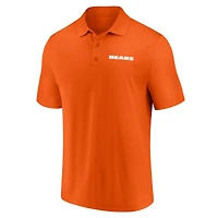 Ensemble de deux polos Chicago Bears bleu marine et orange pour homme