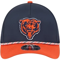 Men's  Navy/Orange Chicago Bears Rope M-Crown A-Frame 39THIRTY Flex Hat