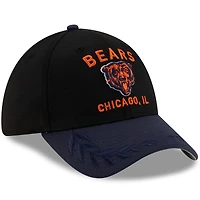Men's New Era Black/Navy Chicago Bears 2025 NFL Draft 39THIRTY Flex Hat