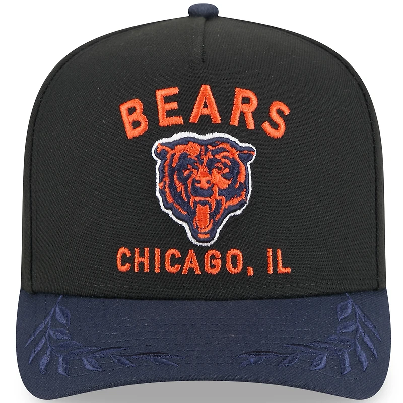 Men's New Era Black/Navy Chicago Bears 2025 NFL Draft 9FIFTY A-Frame Snapback Hat
