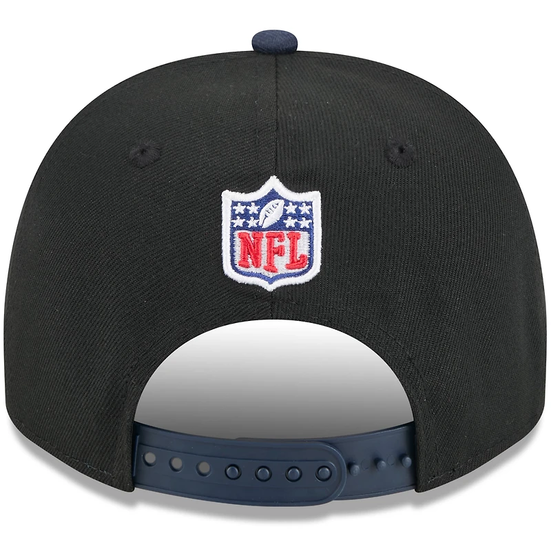 Men's New Era Black/Navy Chicago Bears 2025 NFL Draft 9FIFTY A-Frame Snapback Hat