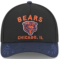 Men's New Era Black/Navy Chicago Bears 2025 NFL Draft 9FORTY M-Crown A-Frame Adjustable Hat