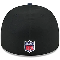 Casquette ajustée New Era 59FIFTY noire/bleu marine pour homme, modèle A-Frame, draft NFL 2025, des Chicago Bears
