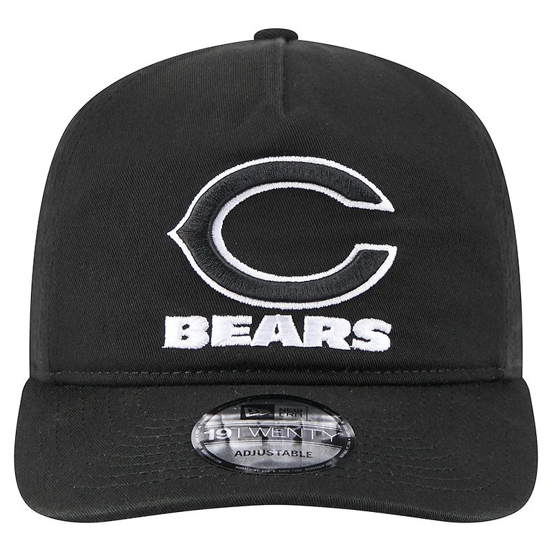 Men's New Era  Black/White Chicago Bears 19TWENTY Adjustable Hat