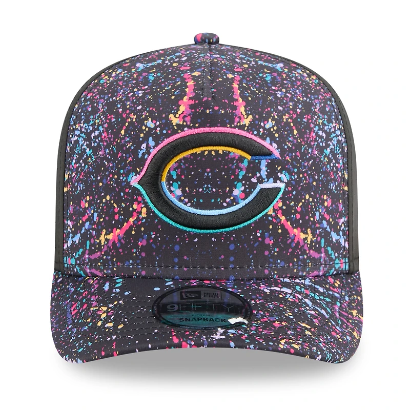 Men's New Era  Black Chicago Bears 2025 NFL Crucial Catch A-Frame 9FIFTY Snapback Hat