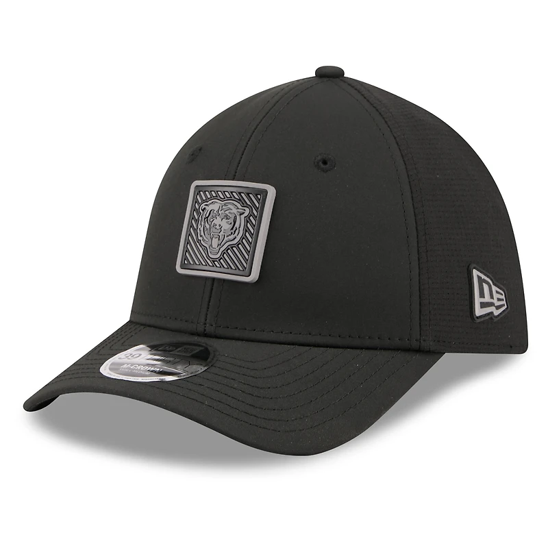 Men's New Era Black Chicago Bears 2026 NFL Training Camp 39THIRTY Flex Hat