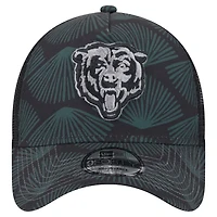 Casquette réglable Agave Trucker 9FORTY Chicago Bears New Era noire pour hommes