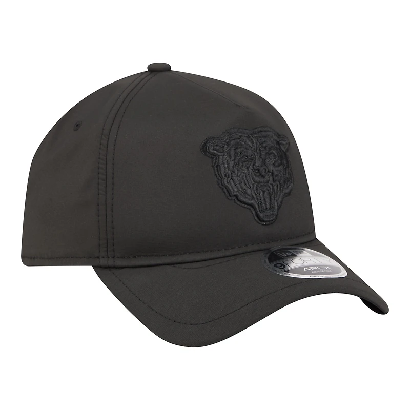 Casquette ajustable New Era Apex 9FORTY noire Chicago Bears pour homme