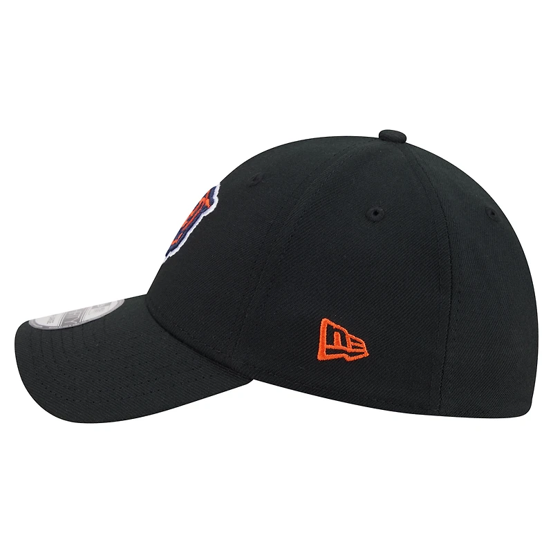 Casquette New Era noire Chicago Bears Core Team 39THIRTY Flex pour homme