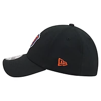 Casquette New Era noire Chicago Bears Core Team 39THIRTY Flex pour homme
