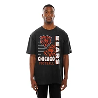 Men's New Era Black Chicago Bears Enzyme Washed Oversized T-Shirt