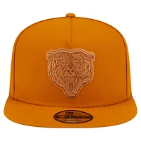 Men's New Era  Brown Chicago Bears Color Pack A-Frame 9FIFTY Snapback Hat