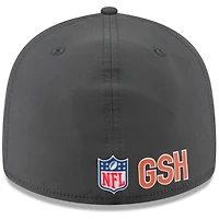 Men's New Era Charcoal Chicago Bears 2025 Sideline Cold Weather Retro Crown 59FIFTY Fitted Hat