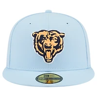 Men's New Era Coastal Blue Chicago Bears 59FIFTY Fitted Hat